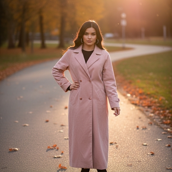 Utex Jackets & Blazers - Utex Classic Dusty Pink Coat